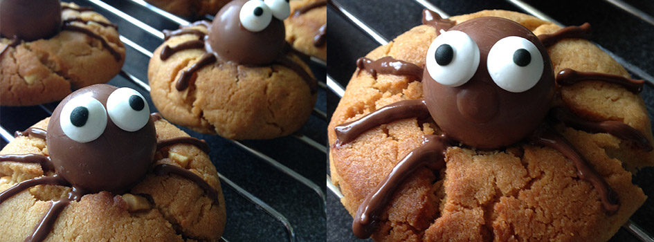 Backanleitung Spinnen-Cookies
